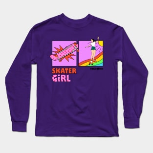 Skater Girl Long Sleeve T-Shirt